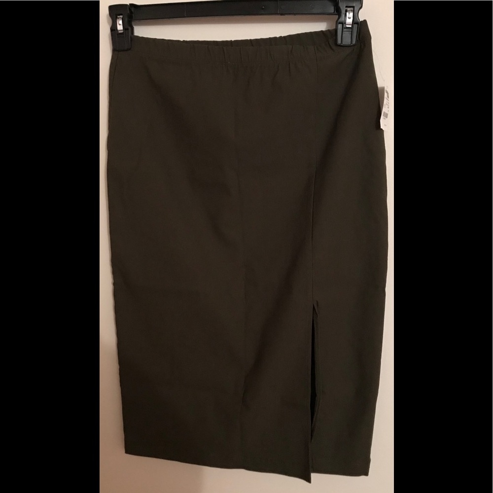 Charlotte Russe olive green pencil skirt NWT